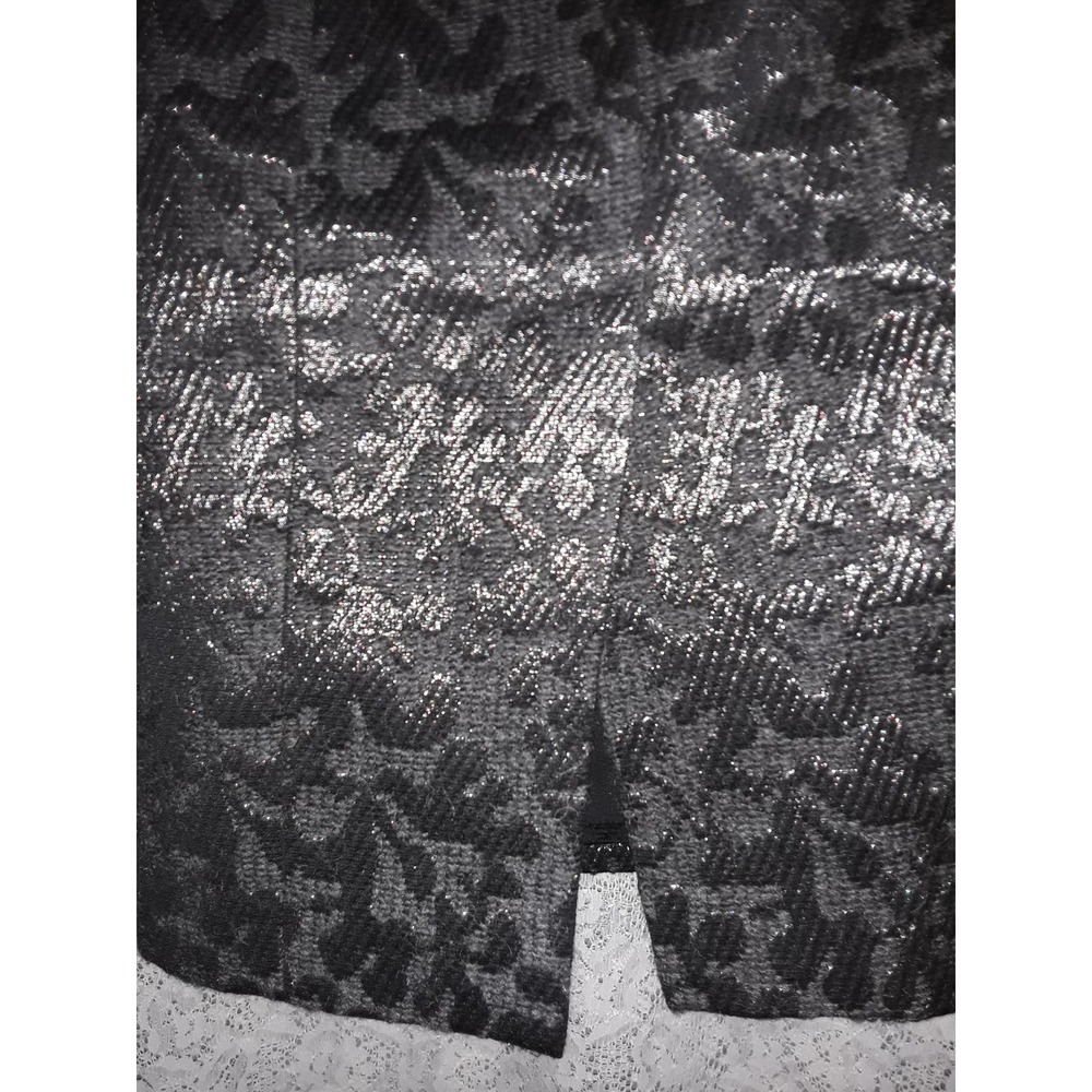 Proenza Schouler Sz 4 Metallic Textured Wool Pencil Skirt - Picture 6 of 8